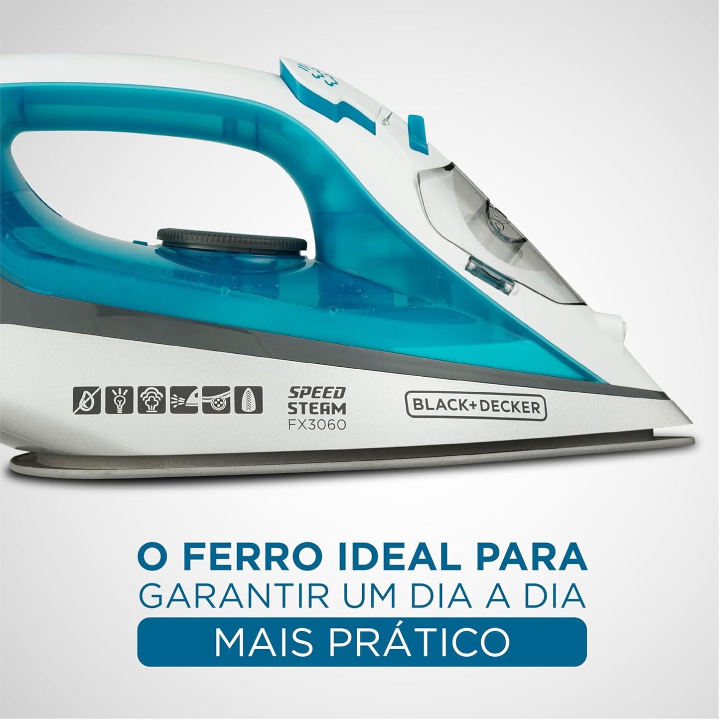 Ferro de Passar Roupa com Vaporizador FX3060