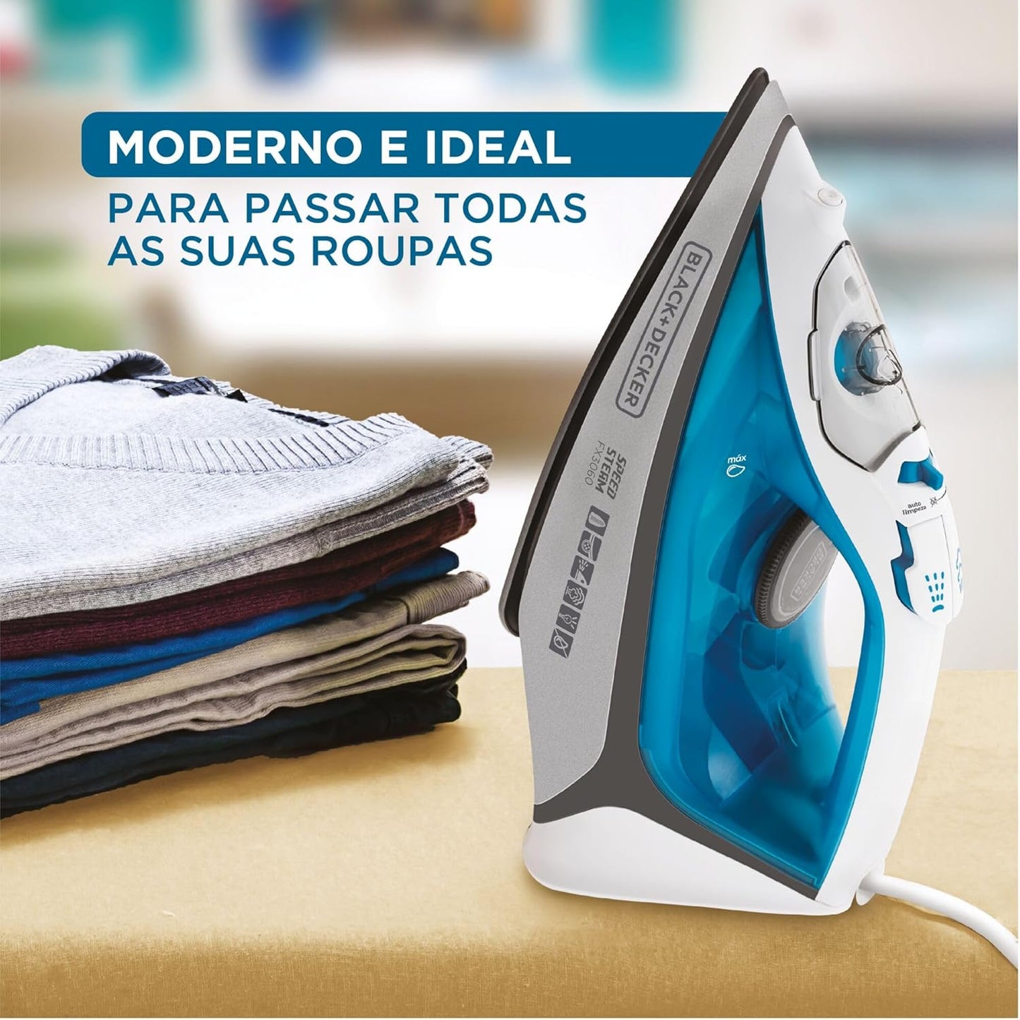 Ferro de Passar Roupa com Vaporizador FX3060