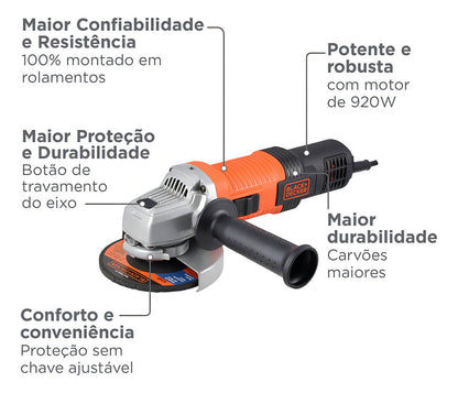 Esmerilhadeira Angular 115mm G720X Potência 920W