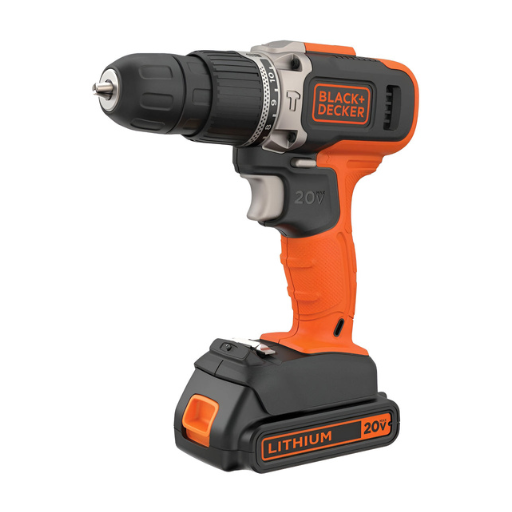 Furadeira e Parafusadeira 10mm Completa ‎BCD704C